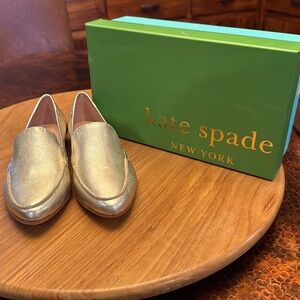 Kate Spade metallic light hold flat loafers